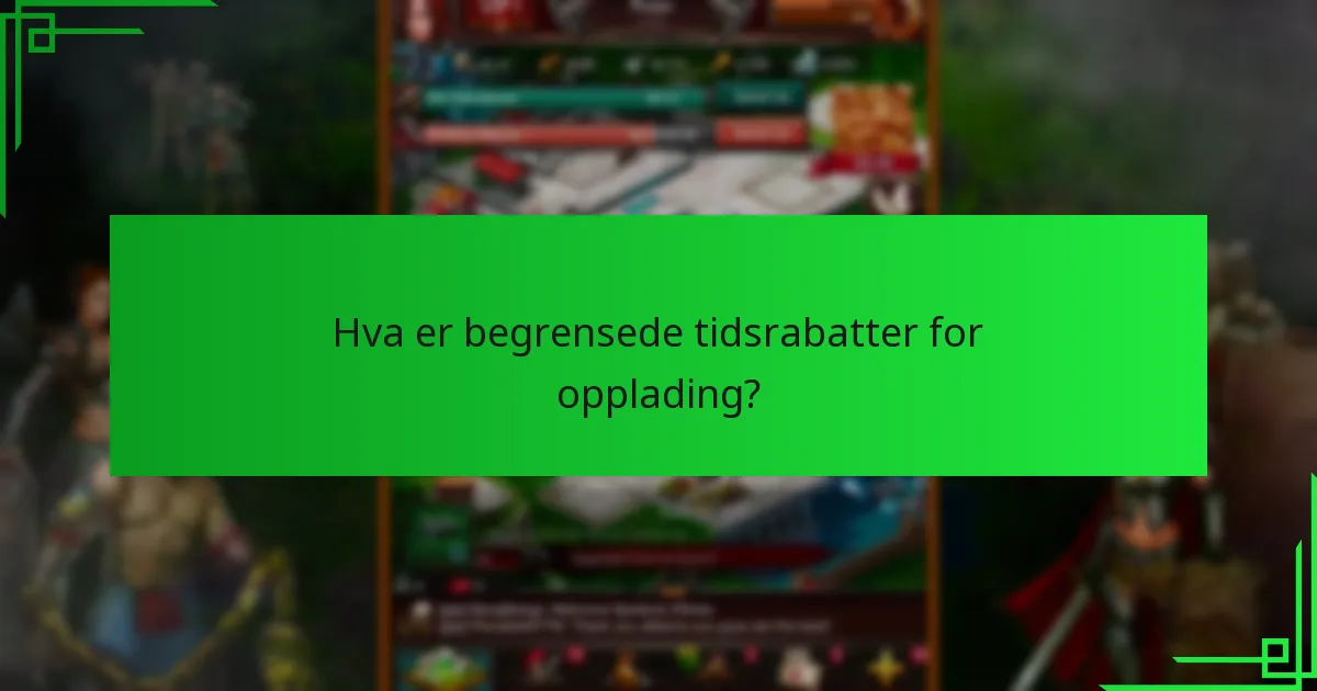 Hvorfor er begrensede tidsrabatter for opplading tidsfølsomme?