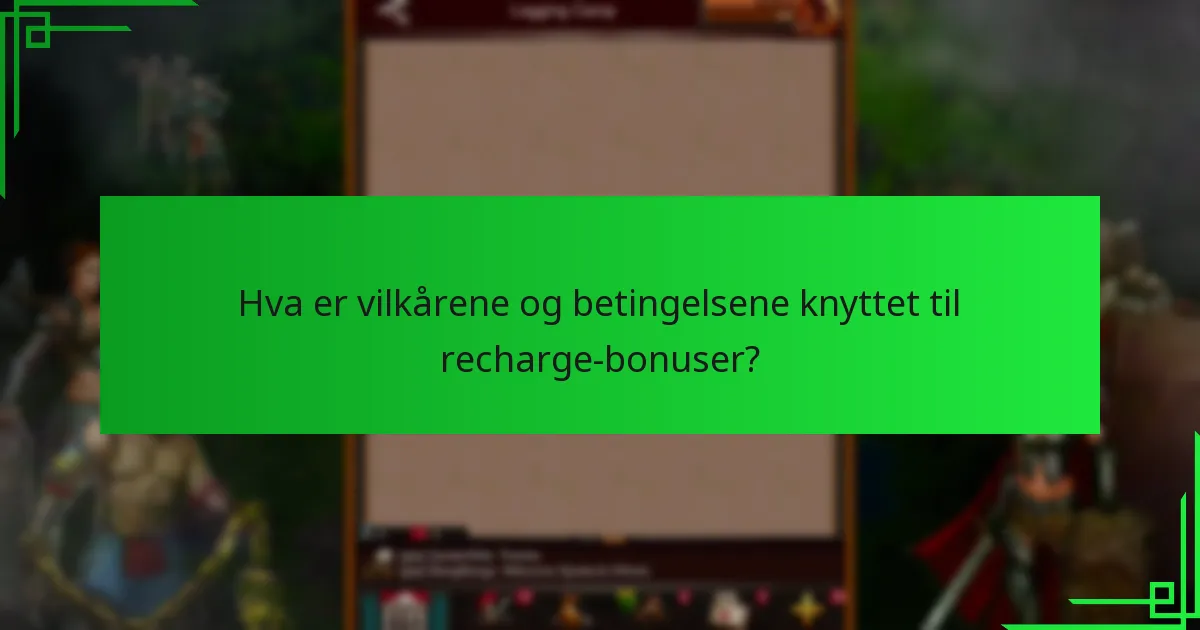 Hvordan kan spillere kreve recharge-bonuser?