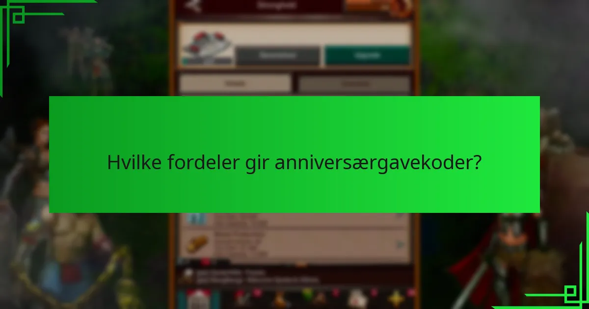 Hvordan innløse anniversærgavekoder i Game of War: Fire Age?