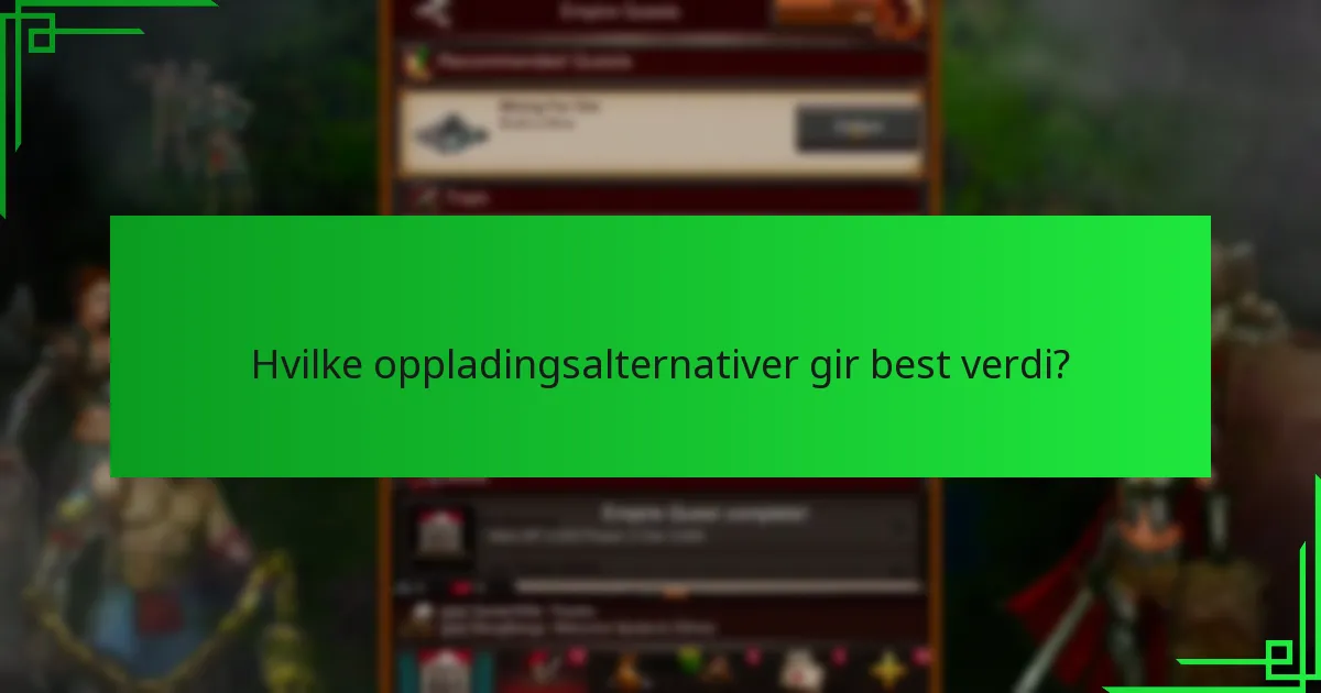 Hvilke oppladingsalternativer gir best verdi?